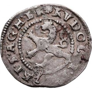 Rudolf II., 1576 - 1612, Malý groš 1593, K.Hora-Herold, HN.6 (opis 7a),