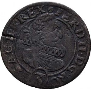 Ferdinand II., 1619 - 1637 (Mince dobrého zrna), 3 Krejcar 1626 - měděný odražek, Vratislav-Riedel,