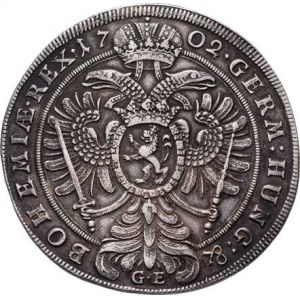 Leopold I., 1657 - 1705, Tolar 1702 GE, Praha-Egerer, Nech.127, MKČ.1394,
