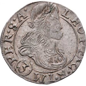 Leopold I., 1657 - 1705, 3 Krejcar 1678 CK, K.Hora-Krahe, Nech.294, MKČ.1453,