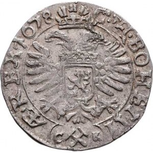 Leopold I., 1657 - 1705, 3 Krejcar 1678 CK, K.Hora-Krahe, Nech.294, MKČ.1453,
