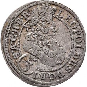 Leopold I., 1657 - 1705, 3 Krejcar 1701 CB, Břeh-Brettschneider, dělení