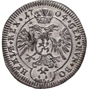 Leopold I., 1657 - 1705, Krejcar 1704, K.Hora-Wohnsiedler, Nech.365, MKČ.1472,
