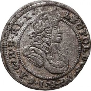 Leopold I., 1657 - 1705, Krejcar 1698 CB, Břeh-Brettschneider, Nech.952,