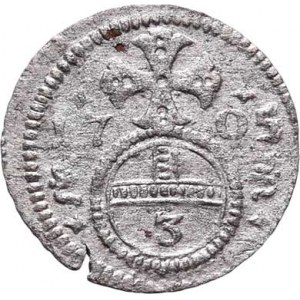 Leopold I., 1657 - 1705, Grešle 1705, Vratislav-Nowak, T.207-208, MKČ.1640,