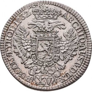 Karel VI., 1711 - 1740, XV Krejcar 1732, Praha-Scharff, J.14, MKČ.1820,