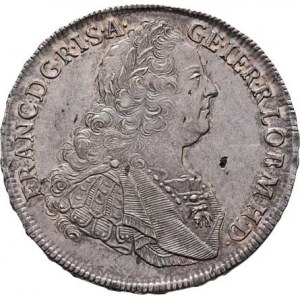 František I. Lotrinský, 1745 - 1765, Tolar 1757 PR, Praha-Erdmann, N.5, MKČ.1986, 28.016g,