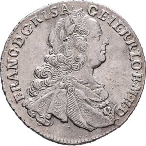 František I. Lotrinský, 1745 - 1765, XVII Krejcar 1762 PR, Praha-Erdmann, N.9, MKČ.1992,