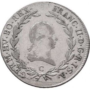 František II., 1792 - 1835, 20 Krejcar 1797 C, Praha, 6.598g, dr.vada razidla,