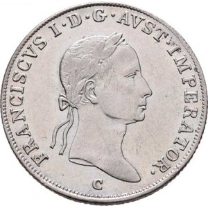 František II., 1792 - 1835, 20 Krejcar 1833 C, Praha, 6.698g, nep.hr., nep.rysky