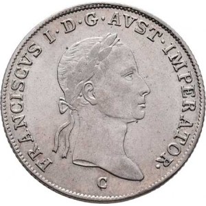 František II., 1792 - 1835, 20 Krejcar 1834 C, Praha, 6.619g, nep.hr., nep.rysky,