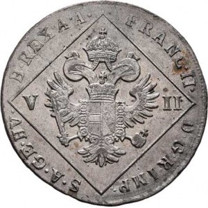 František II., 1792 - 1835, 7 Krejcar 1802 C, Praha, 4.847g, nep.hr., nep.rysky,