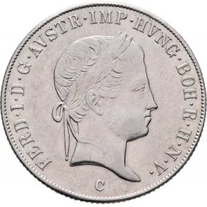 Ferdinand V., 1835 - 1848, 20 Krejcar 1837 C, Praha, 6.665g, just., nep.hr.,