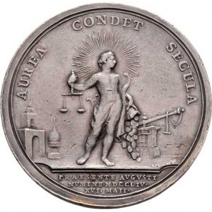 František I., 1745 - 1765, Donner - návštěva vídeňské mincovny 1754 - poprsí
