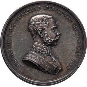 František Josef I., 1848 - 1916, AR česká medaile Za dobré chování a hledění koňů b.l.
