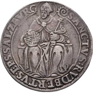 Salzburg-arcib., Wolf Dietrich Raitenau, 1587 - 1612, Tolar b.l. - světec / dva znaky, Zot.974, Pr.