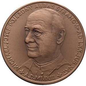 Strahov- kanonie Premonstrátů, Michael Josef Pojezdný, Oppl - medaile na 70.narozeniny 2013 - poprs