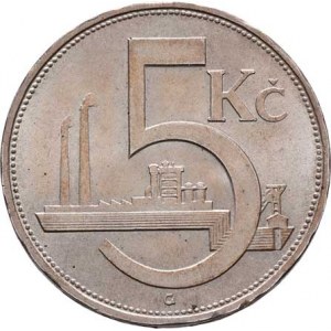 Československo 1918 - 1938, 5 Koruna 1928, KM.11 (Ag500), 6.986g, nep.hr.,