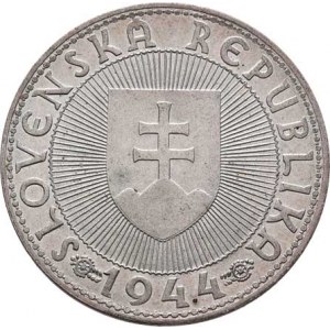 Slovenská republika, 1939 - 1945, 10 Koruna 1944 - s křížem na kaplici, KM.9.1 (Ag500),