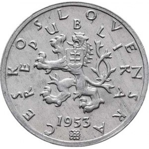 Československo 1945 - 1953, 50 Haléř 1953, KM.32 (hliník), 0.668g R!