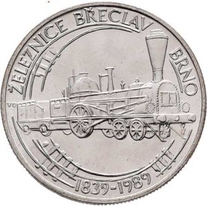 Československo 1961 - 1990, 50 Koruna 1989 - 150 let železnice Břeclav-Brno,