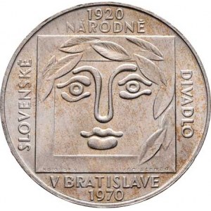 Československo 1961 - 1990, 25 Koruna 1970 - 50 let Sloven. národního divadla,