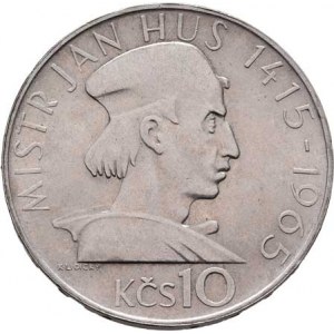 Československo 1961 - 1990, 10 Koruna 1965 - 550 let upálení mistra Jana Husa,