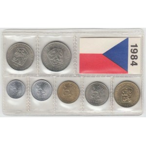 Sady oběhových mincí, Ročník 1984 - ve folii 7ks