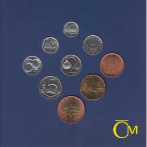 Česká republika, 1993 -, Sada oběhových mincí v původní etui - ročník 1997,