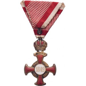 Rakousko - Uhersko, František Josef I., 1848 - 1916, Zlatý záslužný kříž s korunou, Marko.138l, VM.
