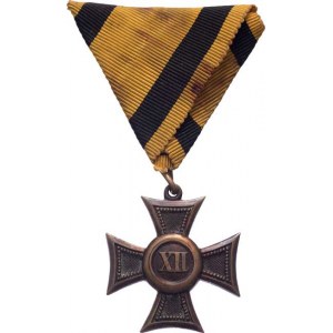 Rakousko - Uhersko, František Josef I., 1848 - 1916, Služební kříž za 12 let - typ 1867, Marko.374a