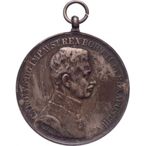 Rakousko - Uhersko, Karel I., 1916 - 1918, Velká stříbrná medaile za statečnost, Marko.234a,