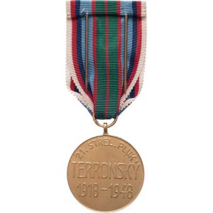 Československo, 21.stř.pluk Terronský - pamětní medaile, VM.103,