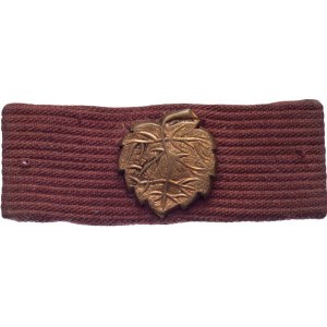 Československo - vojenské střelecké odznaky, Lipový lístek na karmínové stužce označující střelec.