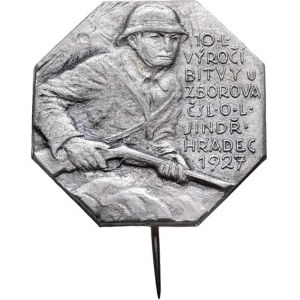 Československo - legionářské medaile a odznaky, Jindřichův Hradec 1927 - 10.výročí bitvy u Zborova,