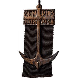 Československo - plukovní pamětní medaile a odznaky, 3.ženijní pluk - 20.výročí založení 1918/1938,