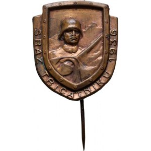 Československo - plukovní pamětní medaile a odznaky, 30.pěší pluk 1936 - odznak srazu Třicátníků,