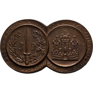 Československo - plukovní pamětní medaile a odznaky, 39.pluk Výzvědný - Bratislava 1938 - ke 20.výr