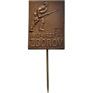 Československo - vojenské pamětní medaile a odznaky, Zborov 1917 - 1937, Sign.Smolka a Babka/Kremni