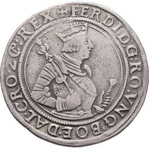 Ferdinand I., 1519 - 1564, 1/2 Tolar b.l., Hall-Beheim, Markl.1615 (tab.27),
