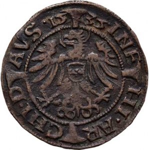 Ferdinand I., 1519 - 1564, 3 Krejcar 1535 - měděné dobové falzum, Vídeň-Beheim,