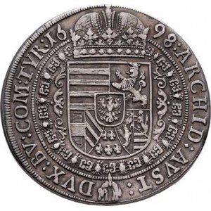 Leopold I., 1657 - 1705, Tolar 1698, Hall, Nech.2402, M-A.197, 28.700g,
