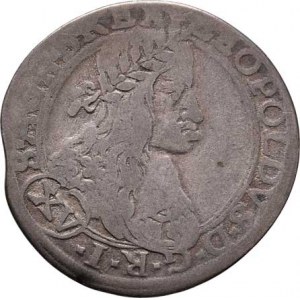 Leopold I., 1657 - 1705, XV Krejcar 1663 CA, Vídeň-Cetto, Höll.63.2.6,