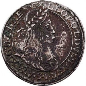 Leopold I., 1657 - 1705, XV Krejcar 1663 CA, Vídeň-Cetto, Höll.64.4.6,