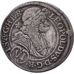 Leopold I., 1657 - 1705, VI Krejcar 1687 IAN, Št.Hradec-Nowak, Nech.2190,