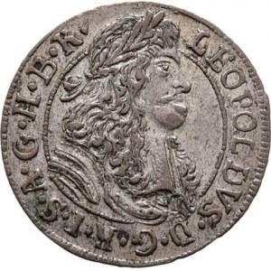 Leopold I., 1657 - 1705, 3 Krejcar 1691, Hall, Nech.2454, M-A.190, 1.294g,
