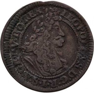 Leopold I., 1657 - 1705, Krejcar 1695, Augsburg, Nech.2675, M-A.194, 0.955g,