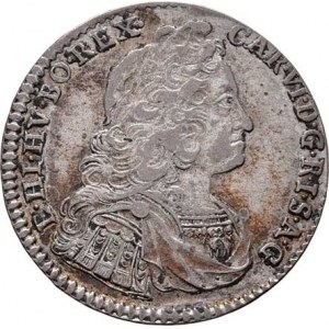 Karel VI., 1711 - 1740, VI Krejcar 1738, Hall, M-A.238, 3.223g, nep.exc.,