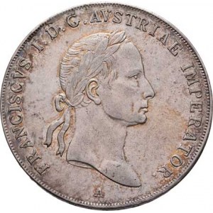 František II., 1792 - 1835, Tolar konvenční 1832 A - na hraně ..FVNDAMENTVM..,