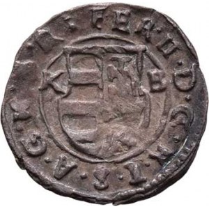 Ferdinand II., 1619 - 1637, Denár 1632 KB, Kremnica, Hal.157, Husz.1205, 0.620g,